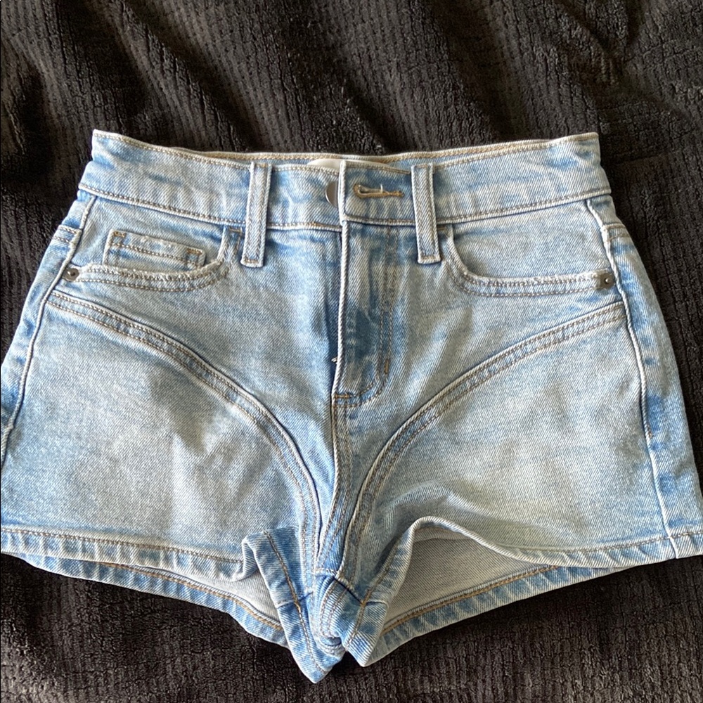 Fashion Nova Light Blue Jean Shorts